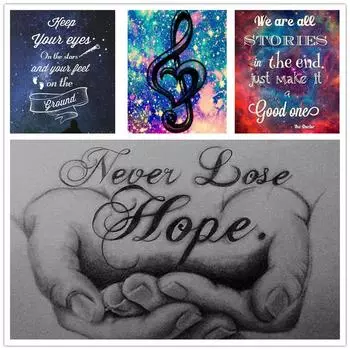 Новый ремесленный текст узор картина 5D Diy алмазная живопись вышивка крестиком Алмазная вышивка мозаика домашний декор подарок 20x30cm