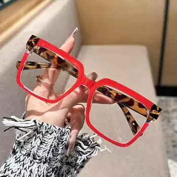 Новый ретро прозрачный держатель для компьютерных очков для мужчин и женщин, очки с защитой от синего света, оптические очки красный