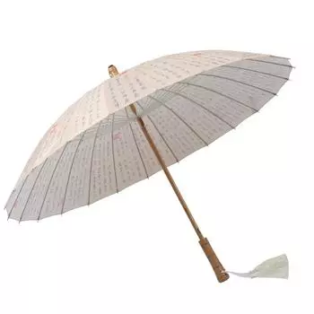 Новый ретро-зонт в национальном стиле с тысячей символов и длинной ручкой, креативный зонт Guochao 24 Bone Tai Chi Yin Yang Gossip Umbrella