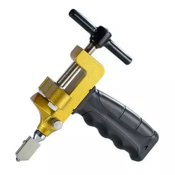 Новый резак для плитки Стеклорез Желтый Легированная сталь Черный Эргономичная ручка Высококачественная стальная режущая головка Стекло CHINA