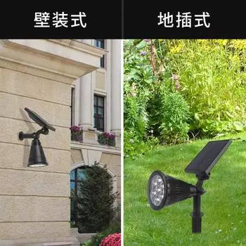 Новый RGB цветной 4- и 7-светодиодный солнечный газонный светильник-прожектор для наружного освещения сада, леса, двора, подключаемый напольный светильник для деревьев, настенные светильники 1PC