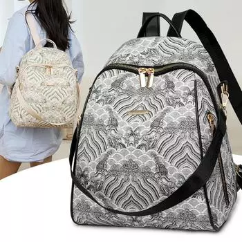 Новый роскошный брендовый универсальный женский рюкзак с рисунком граффити, модная женская сумка на одно плечо, вместительная дорожная сумка для отдыха