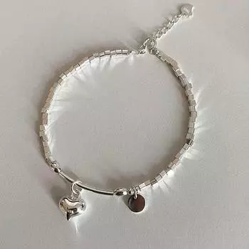 Новый роскошный и модный дизайн геометрического браслета в форме сердца Браслет для пары