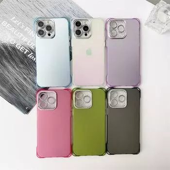 Новый роскошный матовый чехол с четырьмя углами и блестящей пленкой для линз для iPhone 15 Pro Max 14 Plus 13 12 Pro 11. Чехлы «все включено» с защитой от падения. iPhone 15 Pro Max белый