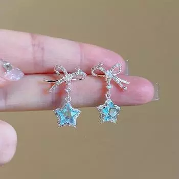 Новый роскошный нишевый дизайн, женские серьги-джокер с французской пятиконечной звездой