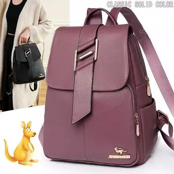 Новый роскошный женский рюкзак большой емкости, дорожный рюкзак, высококачественный рюкзак, школьная сумка чёрный