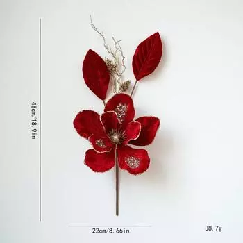 Новый рождественский светлый роскошный фаленопсис, имитация цветка магнолии, черенки, украшение обеденного стола, украшение гостиной