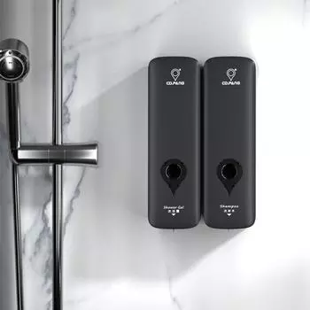 Новый ручной дозатор мыла объемом 300 мл без насоса-дозатора для мыла, настенный держатель для дозатора для ванной комнаты белый