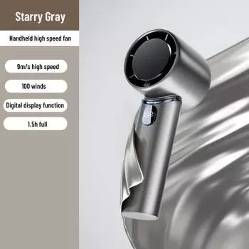 Новый ручной маленький вентилятор 100 регулируемых скоростей ветра Мини портативный ручной вентилятор Работающий от аккумулятора Перезаряжаемый 5000 мАч Электрический вентилятор