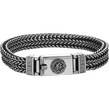 Новый ручной работы S925 тайский серебряный мужской браслет модный тренд индивидуальный китайский стиль роскошные ретро ювелирные аксессуары 22CM