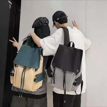 Новый рюкзак для пар, унисекс, модный рюкзак большой емкости, водонепроницаемая сумка для альпинизма чёрный