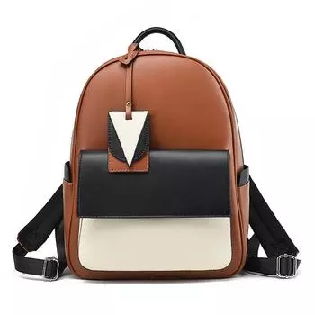 Новый рюкзак для путешествий и отдыха с амортизирующим плечевым ремнем, модный рюкзак из искусственной кожи чёрный