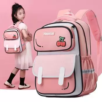 Новый рюкзак для учеников начальной школы для мальчиков и девочек первого, второго и третьего класса, легкий рюкзак большой вместимости JX9605 синий