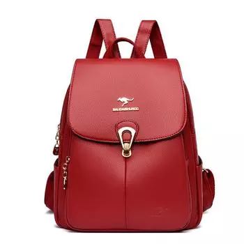 Новый рюкзак для женщин из мягкой кожи, новый модный рюкзак для мам среднего возраста, дорожная сумка из мягкой кожи, большая вместимость