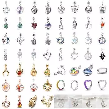 Новый S925 посеребренный Me Series из бисера Love Clover Star Подвеска подходит для оригинального браслета для женщин Diy Jewelry