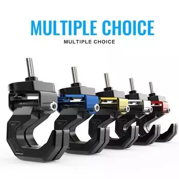 Новый с винтовым двойным крючком многофункциональный прочный крючок для мотоцикла из алюминиевого сплава прочная вешалка для багажной сумки универсальная чёрный