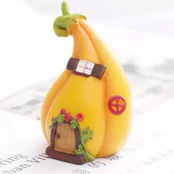 Новый Сад Сказок Микропейзаж Мини Домик Из Смолы Миниатюрный Домик Сказок Украшение Сада Ремесло коричневый