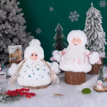 Новый Санта-Клаус Снегурочка Яблоко Конфеты Подарочный Мешок Рождественские Праздничные Принадлежности Фестивальный Набор Подарочный Новогодний Декор Упаковка Яблоко