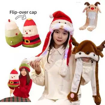 Новый Санта-Клауса шапка шарф милый согреет зимой супер мягкий мультфильм модный декор ребенок Рождество Хэллоуин день рождения подарок see choice option