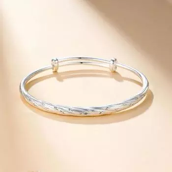 Новый серебряный браслет Zuyin 9999 с пуш-пулом и полной звездой неба с надежной регулировкой для моды и простоты Adjustable size