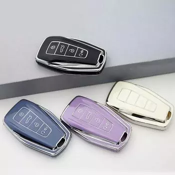 Новый серебряный чехол для дистанционного ключа автомобиля из ТПУ, чехол-брелок для Geely Coolray X6 Geometry Emgrand Global kulrey Hawk GX7 Okavango, аксессуары Key Case белый