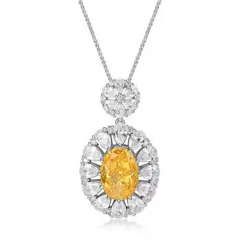 Новый серебряный кулон S925 для женщин, набор подвесок с высокоуглеродистыми бриллиантами ледяной огранки