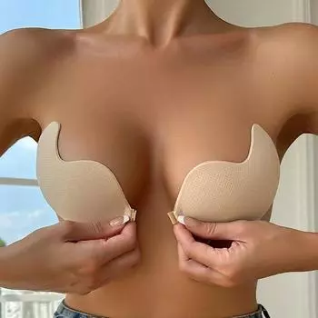 Новый сетчатый дышащий бюстгальтер из манго с цельным куском, собранный на груди с силиконовой наклейкой, невидимый тонкий бюстгальтер для нижнего белья A