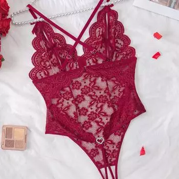 Новый секс-комбинезончик сексуальный перспективный комплект горячая кружевная перевязь S