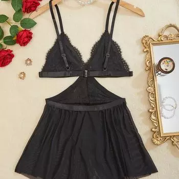 Новый сексуальный кружевной купальник-комбинезон с тремя точками секс прямые продажи S