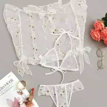 Новый сексуальный перспективный сетчатый топ с открытыми плечами и штанами для секса S