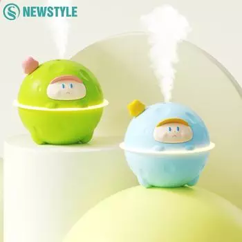 Новый сферический домашний увлажнитель воздуха с большим туманом, автоматическое отключение питания, подходящий для размещения в спальне, офисе, бесшумный дизайн, автомобильный увлажнитель воздуха синий