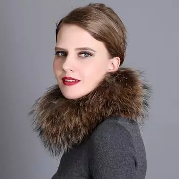 Новый шарф из лисьего меха, женский зимний меховой воротник, накидка на шею, корейская версия, маленький шарф, утолщенный теплый шарф сейчас 60cm below