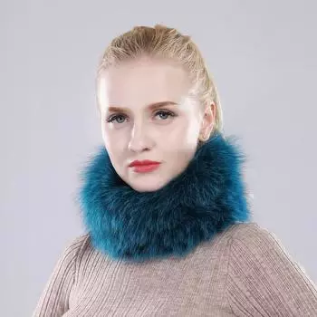 Новый шарф из натурального лисьего меха, меховые повязки на голову, женские зимние кольца, шарфы из лисьего меха, роскошные утеплители для шеи, хорошие эластичные глушители из 100% натурального меха Good elasticity серебряный
