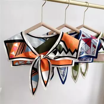 Новый шарф на плечо шаль женский поддельный воротник защита плеч шарф кондиционируемая комната камзол украшение в паре с узлом защиты шеи 40*66cm