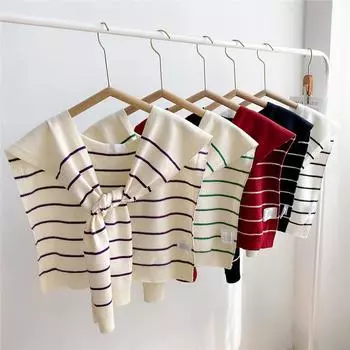 Новый шарф на плечо шаль женский поддельный воротник защита плеч шарф кондиционируемая комната камзол украшение в паре с узлом защиты шеи 47*95cm чёрный