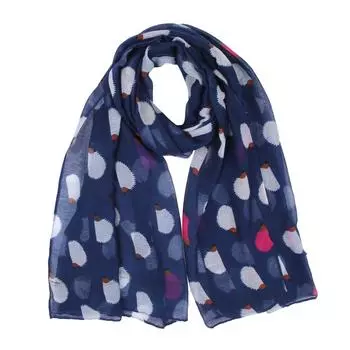 Новый шарф с принтом ежа Модный шарф с животными One Size