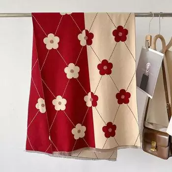 Новый шарф в тон, длинный, женский, кашемировый, толстый, теплый, шаль, зимний, женский, роскошный, обертывание, шарфы, буфанда, одеяло, эшарп, пончо 66X186cm