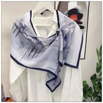 Новый! Шелковый шарф Mulberry, женский шелковый шарф, тонкий шелк для матери на весну и осень, мода разноцветный