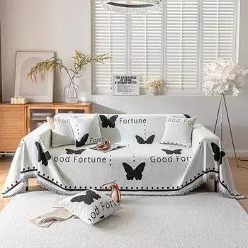 Новый шенилловый чехол для дивана, полотенце, большой размер, интегрированный, устойчивый к царапинам, современный, простой, на четыре сезона, универсальный 180*130cm