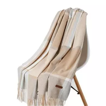 Новый шерстяной клетчатый шарф женский осенне-зимний теплый шарф длинный цветной кашемировый платок 200*65cm