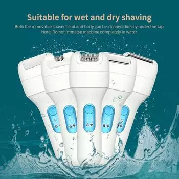 Новый шлифовальный станок для ног, отшелушивающий аппарат 5 в 1, многофункциональный женский экстрактор волос, средство для частного удаления волос на всем теле белый