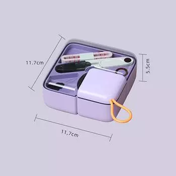 Новый швейный набор с ножницами, наперстком, иглами, нитками, измерительной лентой