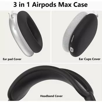Новый силиконовый чехол-накладка для AirPods Max, чехол для амбушюр/чехол для амбушюр/накладка на оголовье Max
