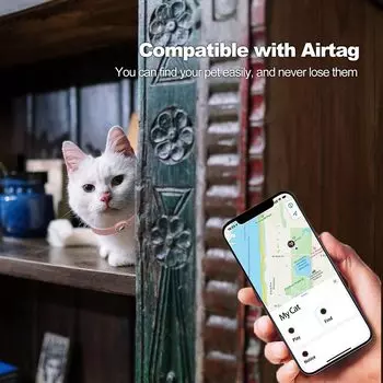 Новый силиконовый ошейник для кошек с защитой от потери для Apple Airtag, защитный трекер, ошейник с защитой от потери, регулируемый ошейник для домашних животных S