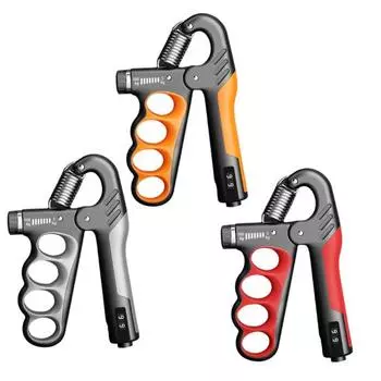 Новый силовой тренажер для рук с механической ручкой, счетный, 5-100 кг, регулируемый, для мужчин и женщин, тренажер для предплечий, разработчик оборудования для фитнеса оранжевый