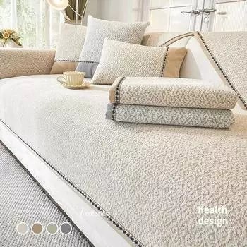 Новый скандинавский чехол для дивана из синели для гостиной, однотонная подушка для дивана, L-образный чехол для дивана, нескользящий подлокотник для дивана, коврик для спинки 70x70