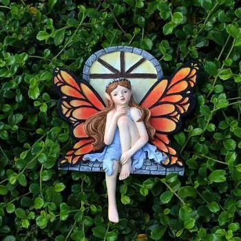 Новый сказочный сад, украшения ручной работы из смолы, флуоресцентная фея, креативные DIY уличные украшения для двора