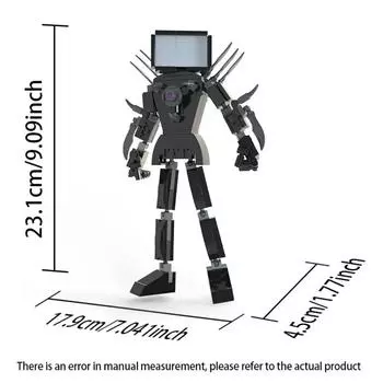 Новый Скибиди Туалетет Титан Скибиди Часы Человек Улучшение Конструктор ТВмен Спикермен Фигурки Сборные Игрушки для Ребенка Рождественский Подарок