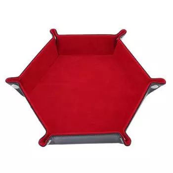 Новый складной лоток для хранения игральных костей из искусственной кожи с шестигранной головкой для настольных игр, складной 1