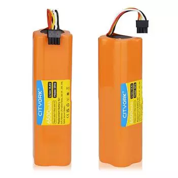 Новый сменный литий-ионный аккумулятор для робота-пылесоса емкостью 6500 мАч, 14,4 В для гибридной серии Eufy Robovac L70, 360 S9, X90, X95 SR16 оранжевый